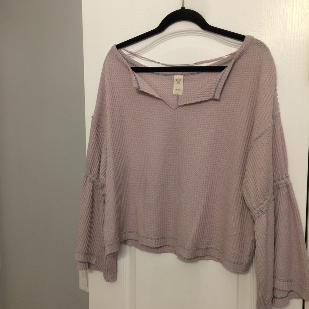Free People bell sleeved blouse
